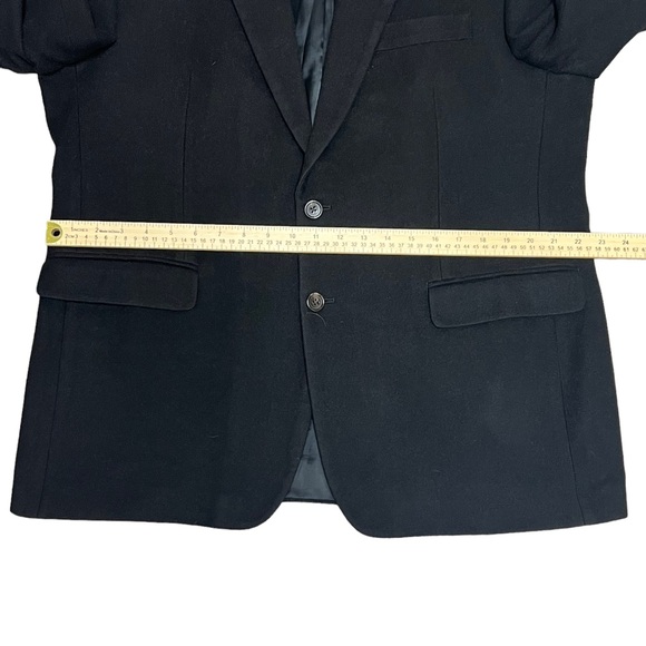 Ralph Ralph Lauren Loro Piana Jacket Men’s 44R Camel Hair Suit Coat Italy Black - Picture 8 of 11
